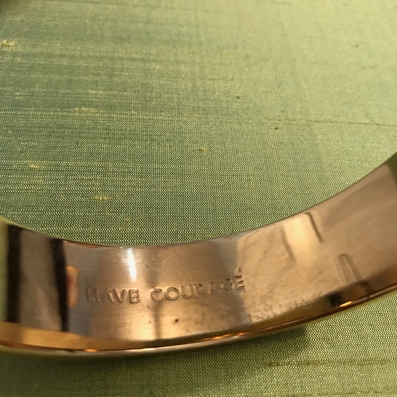 Kate Spade Enamel Bracelet "Have Courage" - Picture 3 of 5